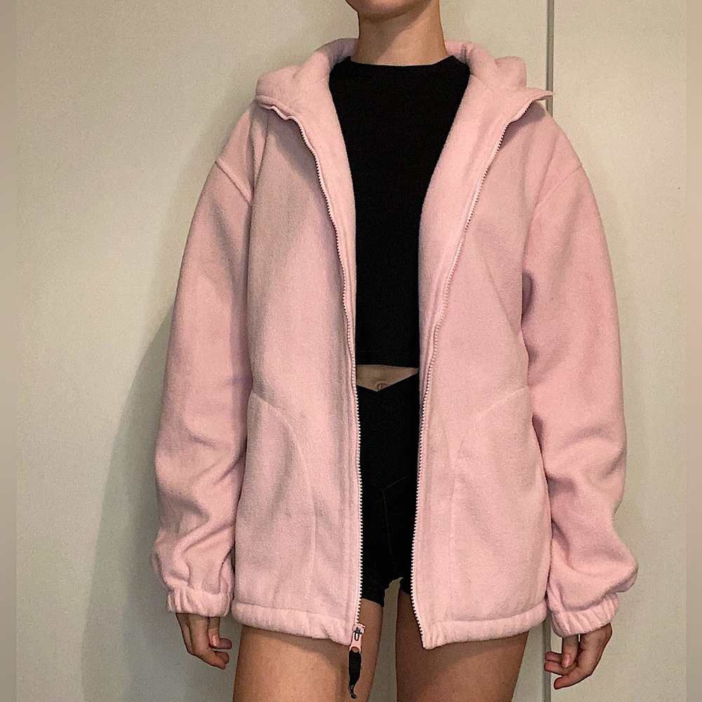 Hill Fuzzy Pink Zip Up